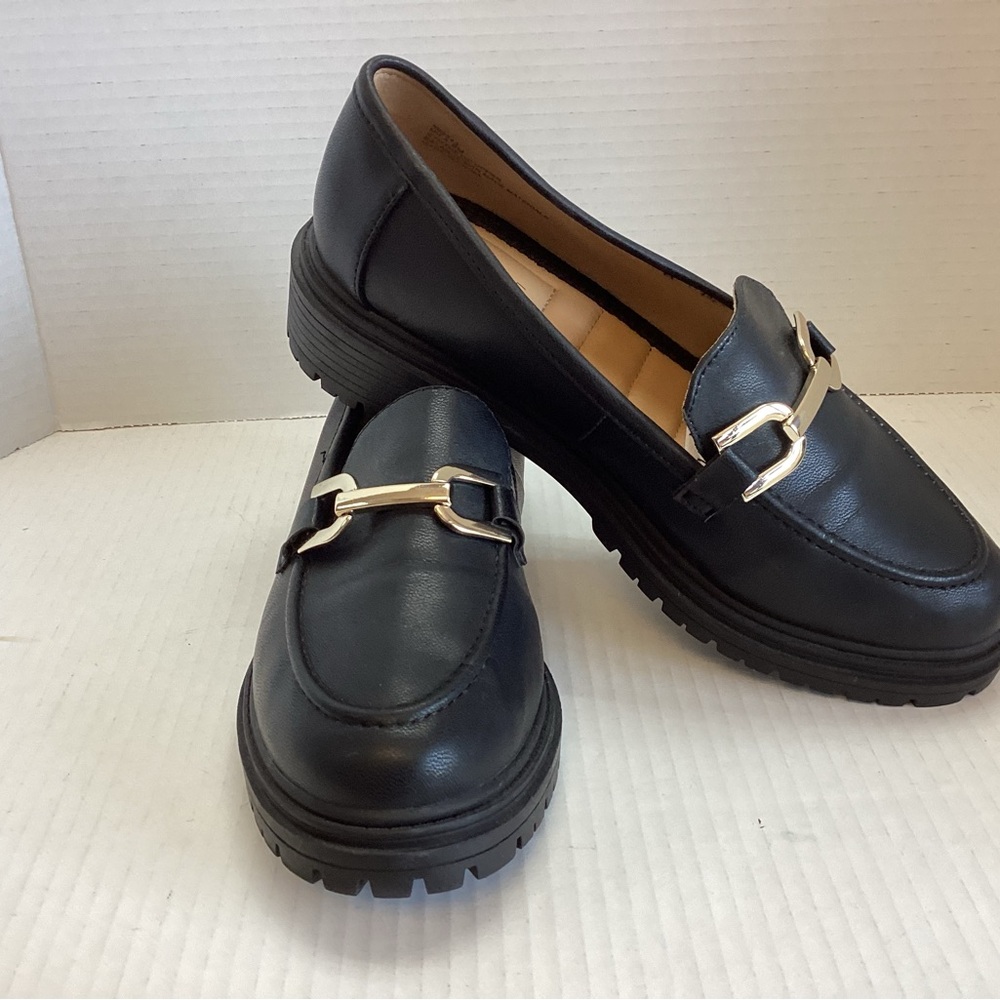 Rachel Zoe Women’s Mika Faux Leather Chunky Lug Sole Shoes Women’s Size 8